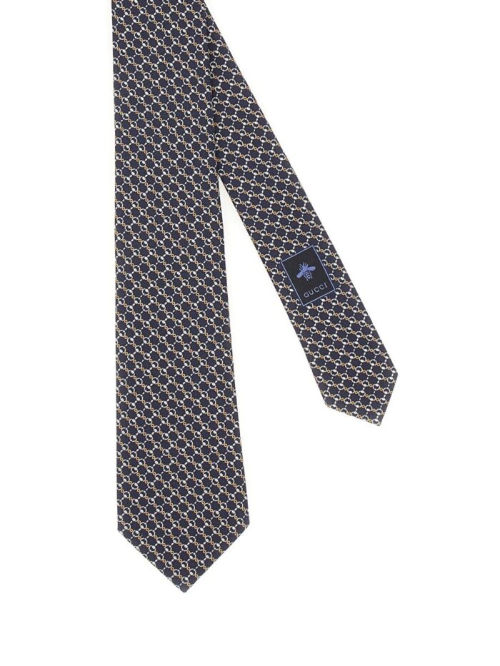 Gucci SILK JACQUARD TIE WITH CLAMP