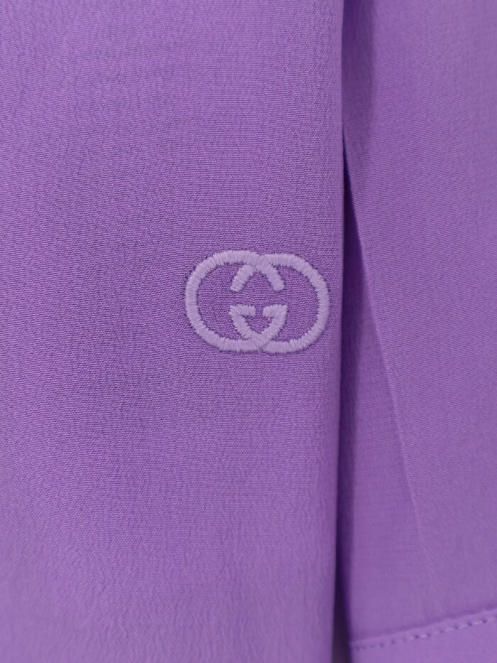 Gucci Silk Shirt With GG Embroidery