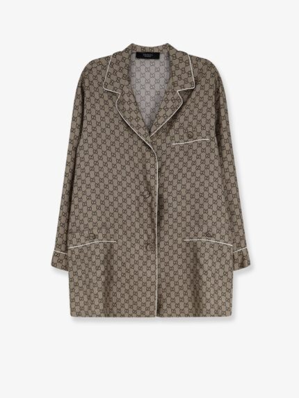 Gucci Silk Shirt With GG Print