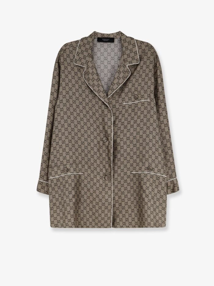 Gucci Silk Shirt With GG Print