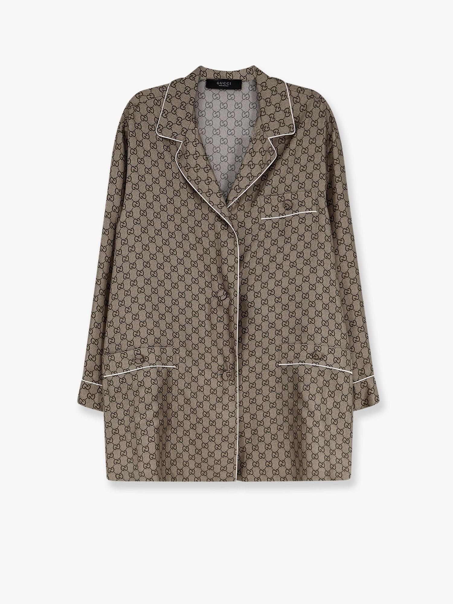 Gucci Silk Shirt With GG Print