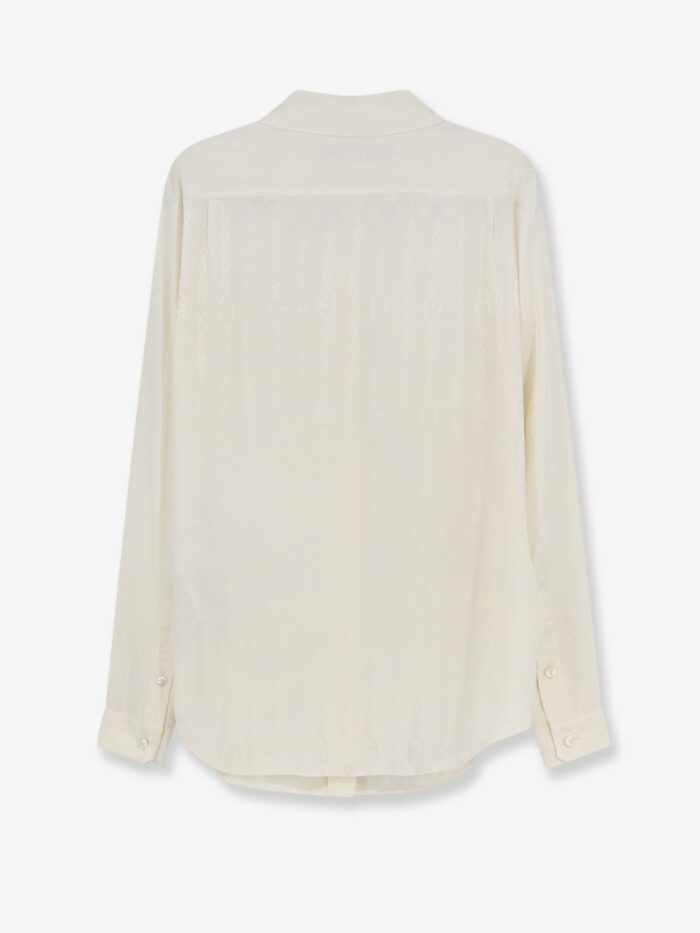Gucci Silk Shirt With Iconic Print