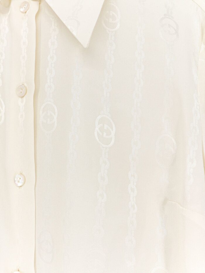 Gucci Silk Shirt With Iconic Print