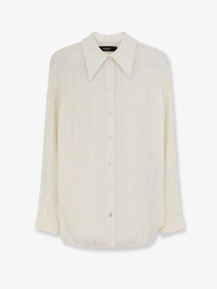 Gucci Silk Shirt With Iconic Print