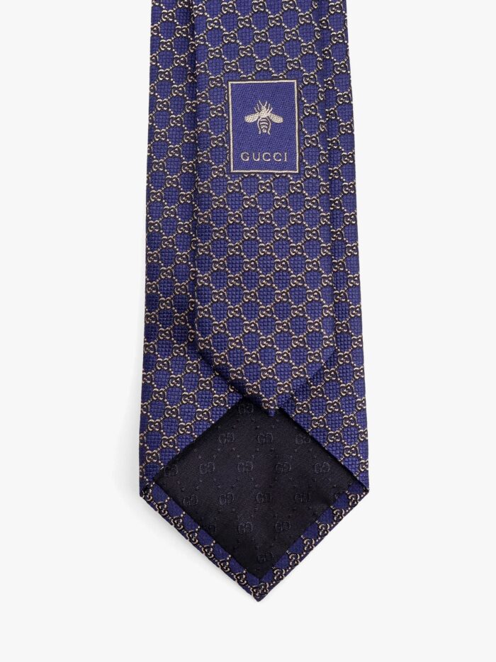 Gucci Silk Tie With GG Move Motif