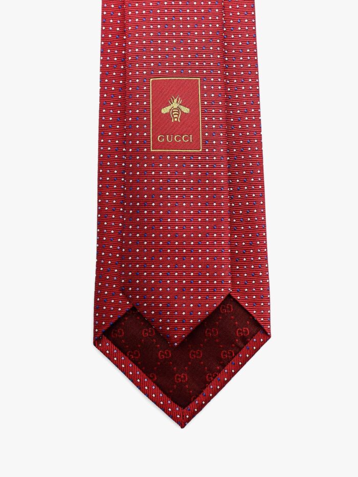 Gucci Silk Tie With Gudots Motif