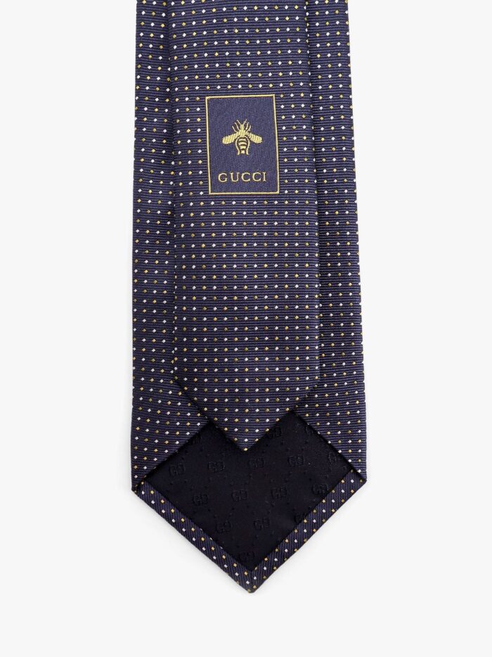 Gucci Silk Tie With Gudots Motif