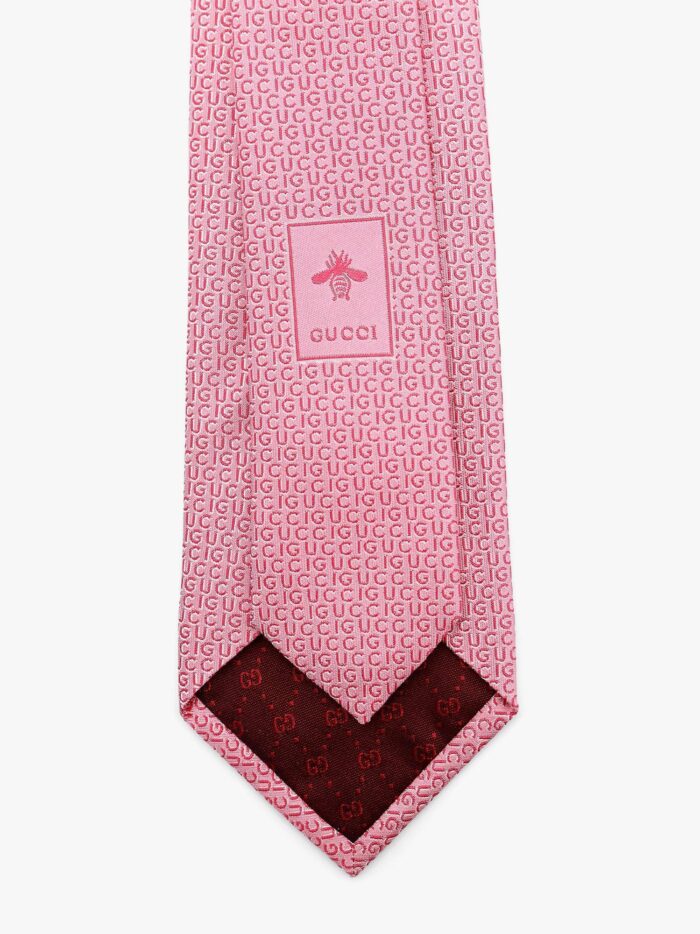 Gucci Silk Tie With Writing Motif