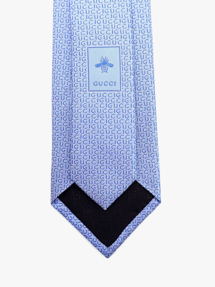 Gucci Silk Tie With Writing Motif