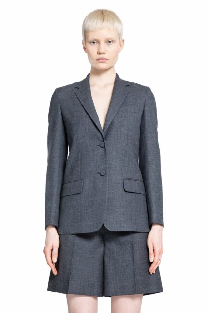 GUCCI Single-breasted Wool Grisaille Blazer