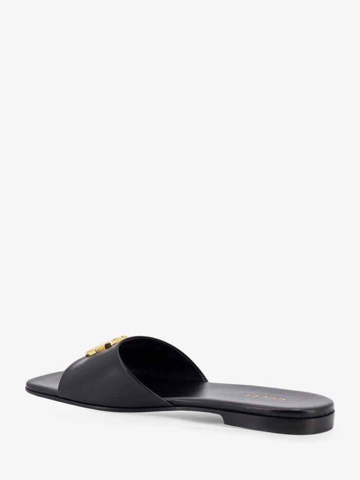 Gucci Slide Sandals With Metal GG Logo