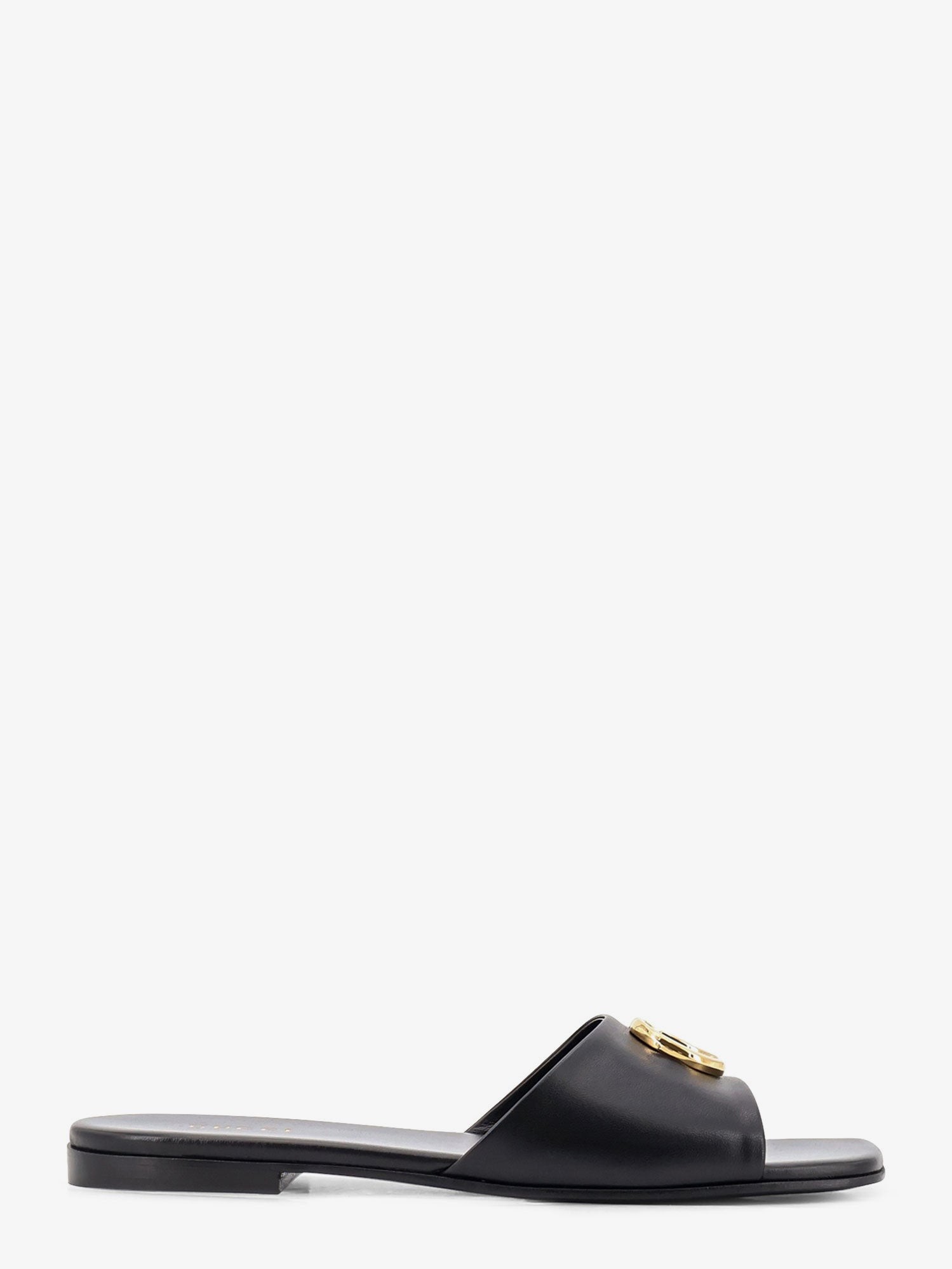 Gucci Slide Sandals With Metal GG Logo