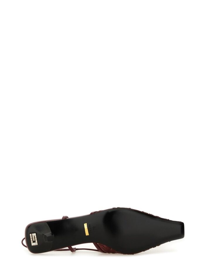 Gucci SLINGBACK PUMPS WITH CRYSTALS GG