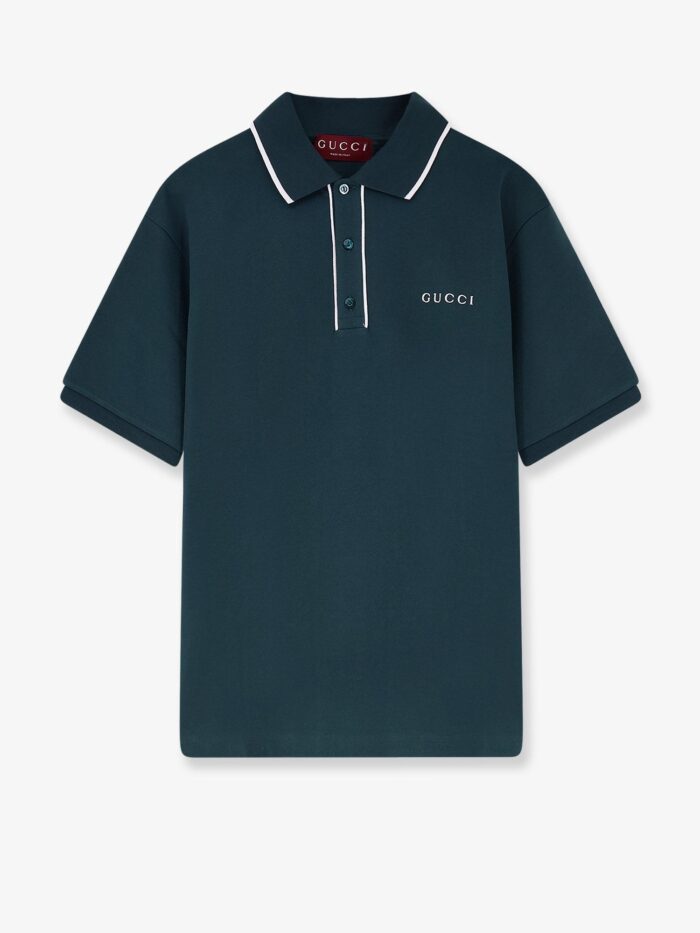 gucci stretch cotton polo with embroidered logo Gucci Stretch Cotton Polo With Embroidered Logo