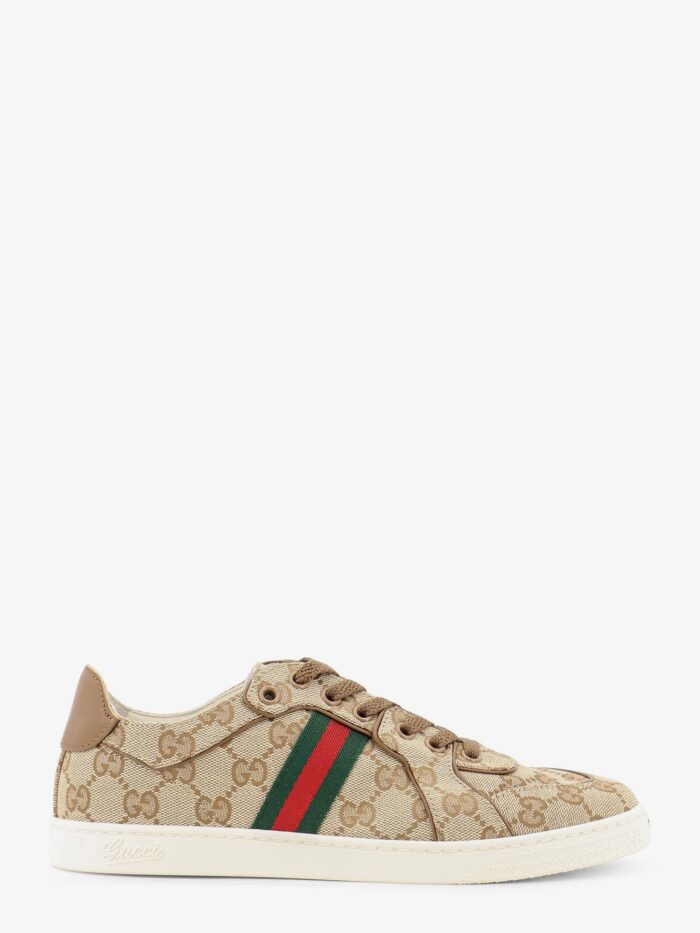 Gucci Stretch GG Fabric Sneakers With Nastro Web On The Side