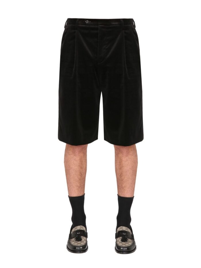 Gucci STRETCH VELVET SHORTS