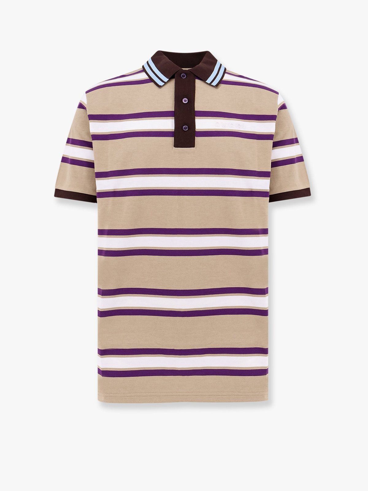 Gucci Striped Cotton Polo Shirt