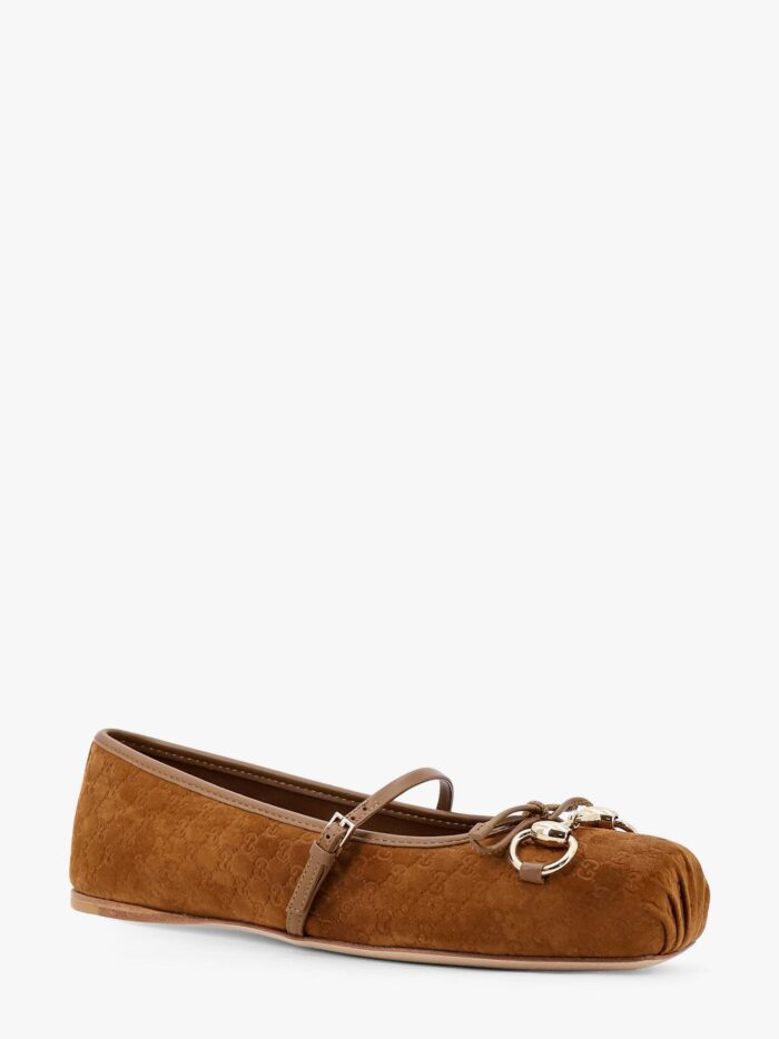 Gucci Suede Ballerinas With GG Motif