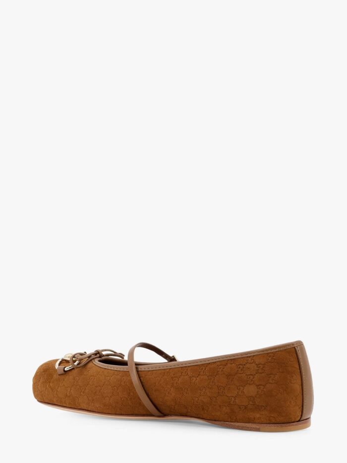 Gucci Suede Ballerinas With GG Motif