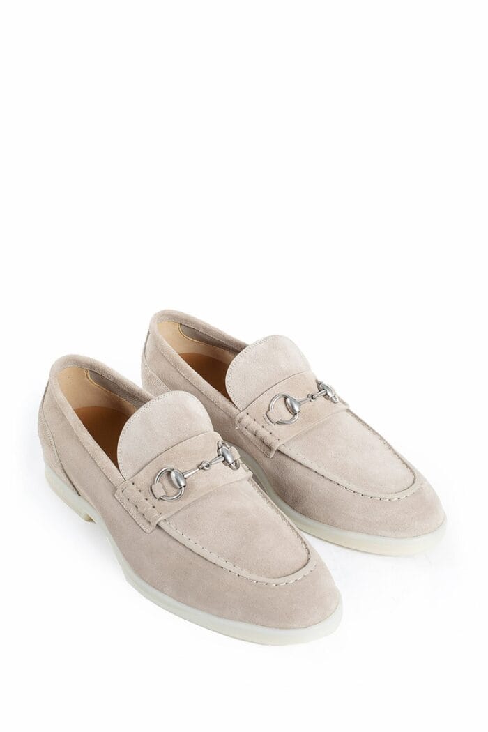 GUCCI Suede Horsebit Loafers