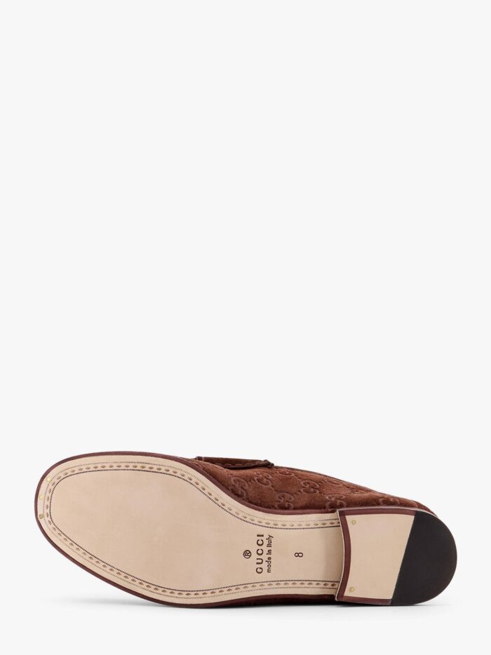 Gucci Suede Loafers With All-over GG Motif And Iconic Horsebit