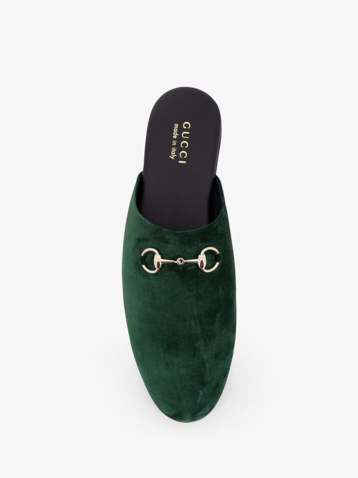 Gucci Suede Sabot With Horsebit
