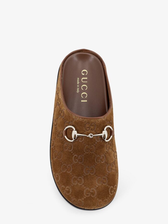 Gucci Suede Sandals With All-over GG Motif