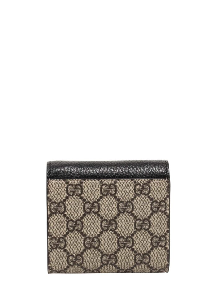 Gucci Supreme GG Fabric And Leather Wallet