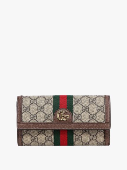 Gucci Supreme GG Fabric And Leather Wallet