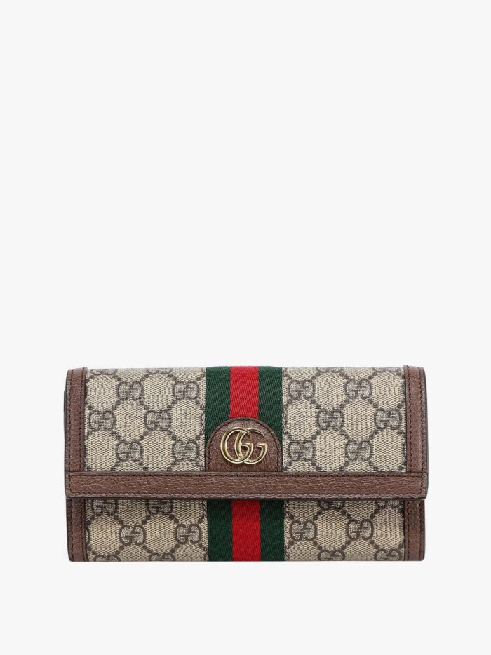 Gucci Supreme GG Fabric And Leather Wallet