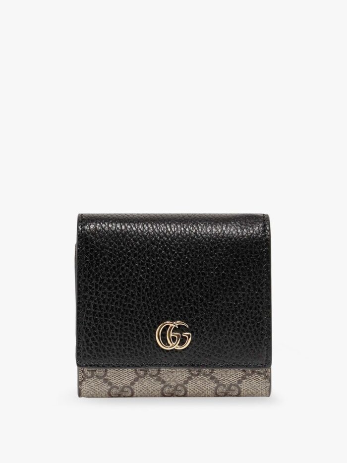 Gucci Supreme GG Fabric And Leather Wallet