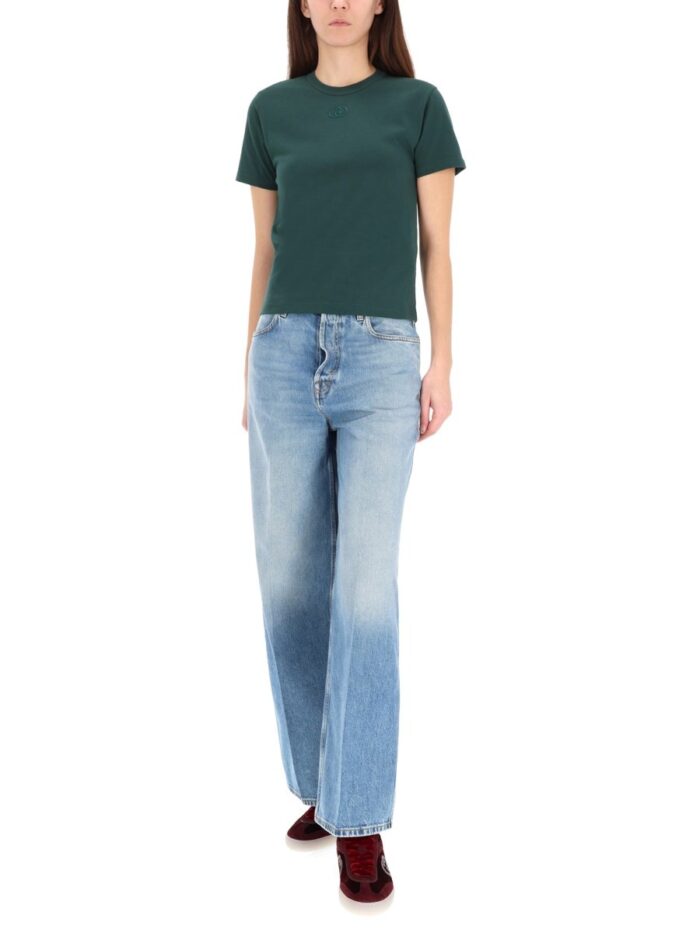 Gucci T-SHIRT WITH LOGO EMBROIDERY