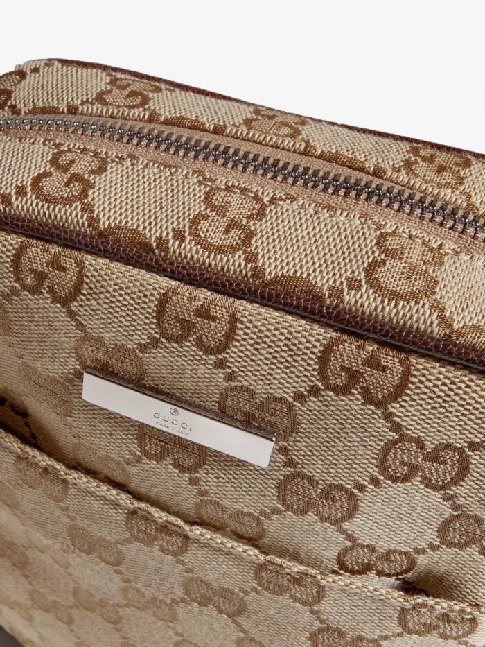 Gucci Tag GG Fabric Crossbody Bag