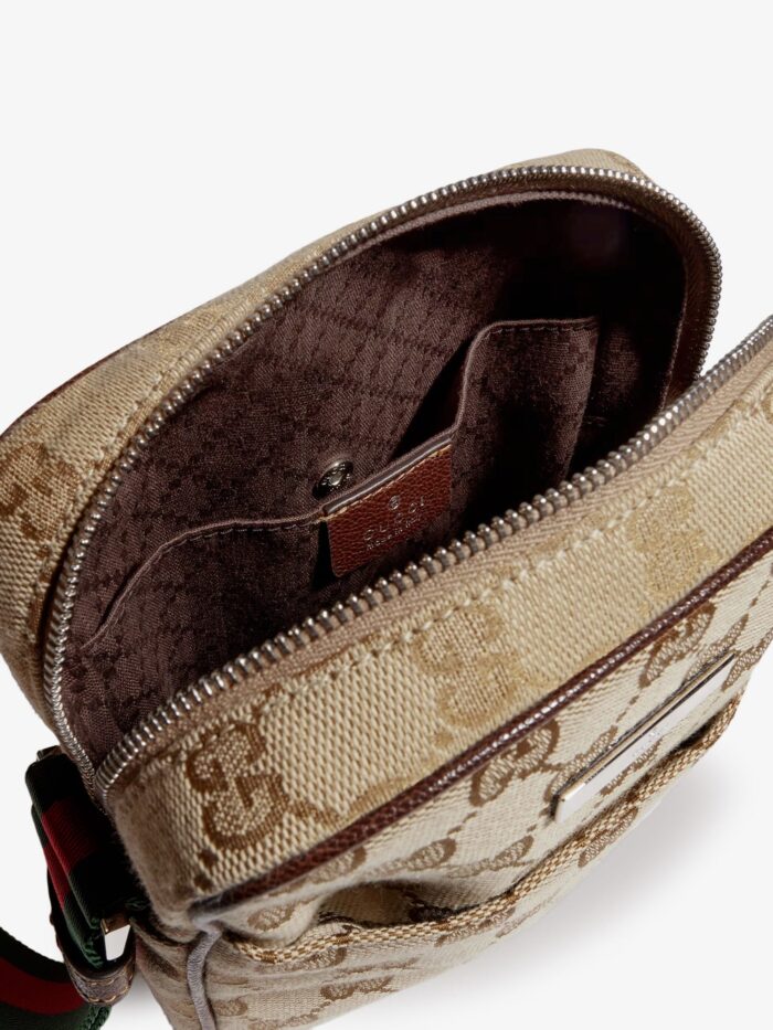Gucci Tag GG Fabric Crossbody Bag