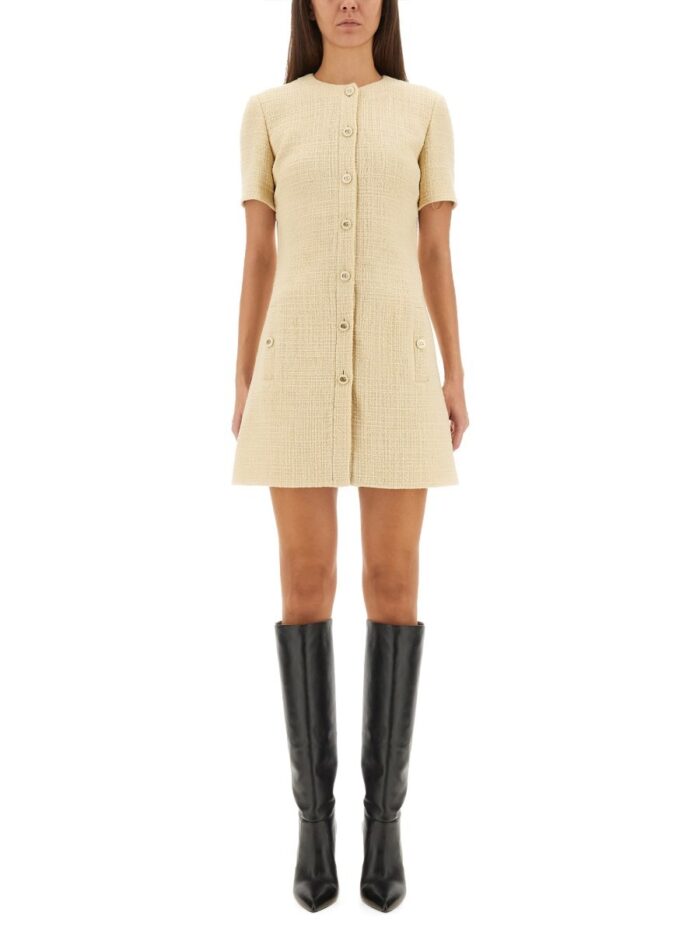 gucci textured wool tweed dress Gucci TEXTURED WOOL TWEED DRESS