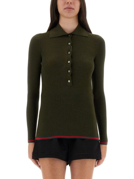 Gucci TOP WITH POLO COLLAR
