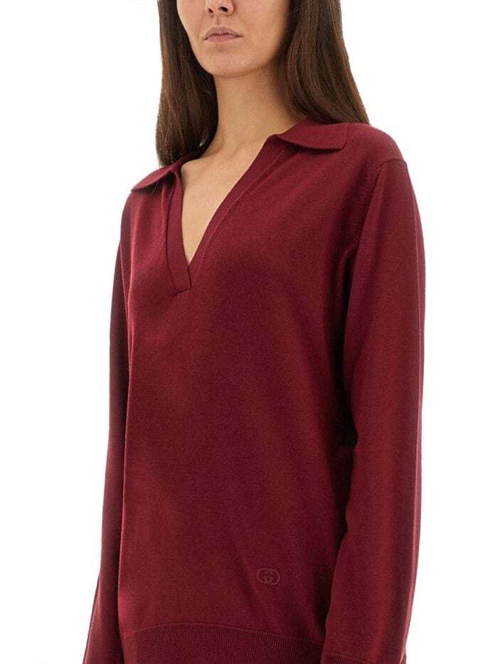 gucci ultrafine wool polo shirt Gucci ULTRAFINE WOOL POLO SHIRT