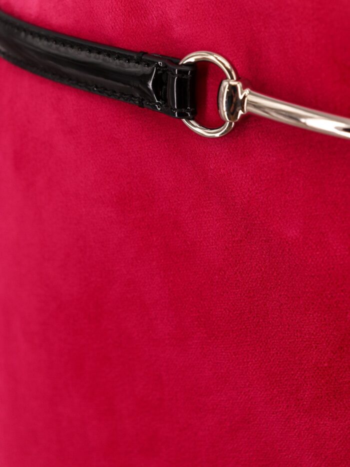 Gucci Velvet Skirt With Belt And Horsebit Detail
