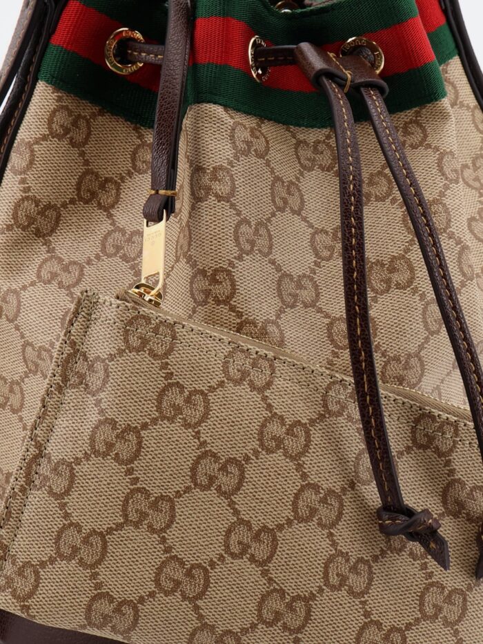 Gucci Venice GG Fabric Bucket Bag