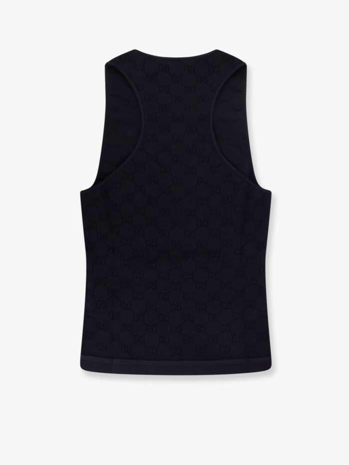 Gucci Viscose Blend Top With All-over GG Motif