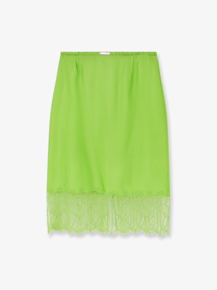 Gucci Viscose Skirt With Floral Lace