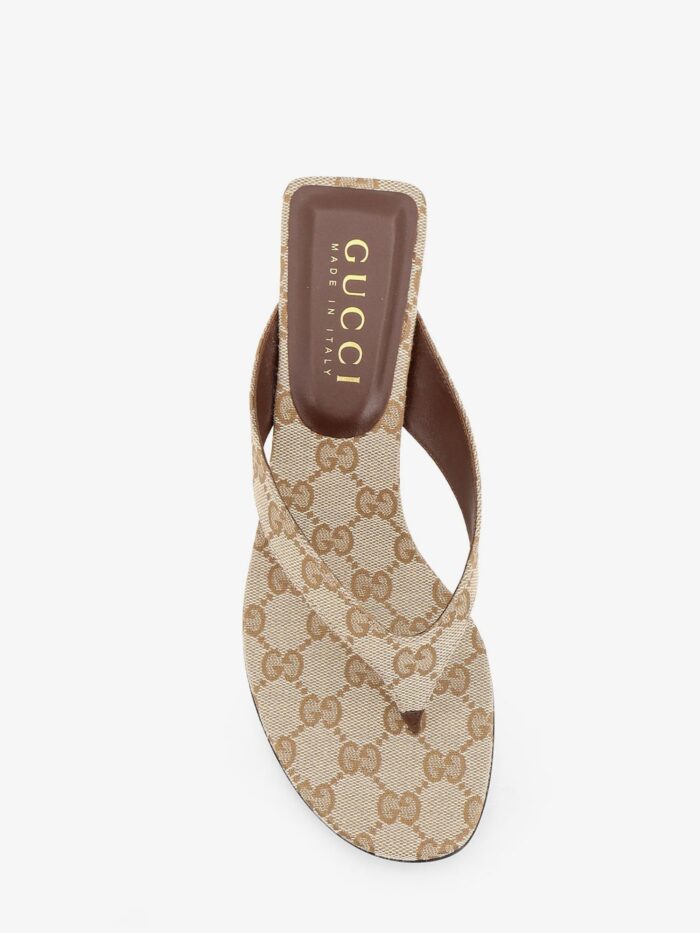 Gucci Vittoria GG Fabric Flip-flops Sandals