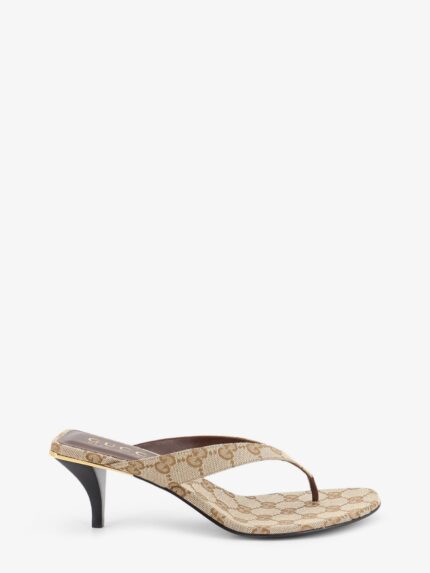 Gucci Vittoria GG Fabric Flip-flops Sandals