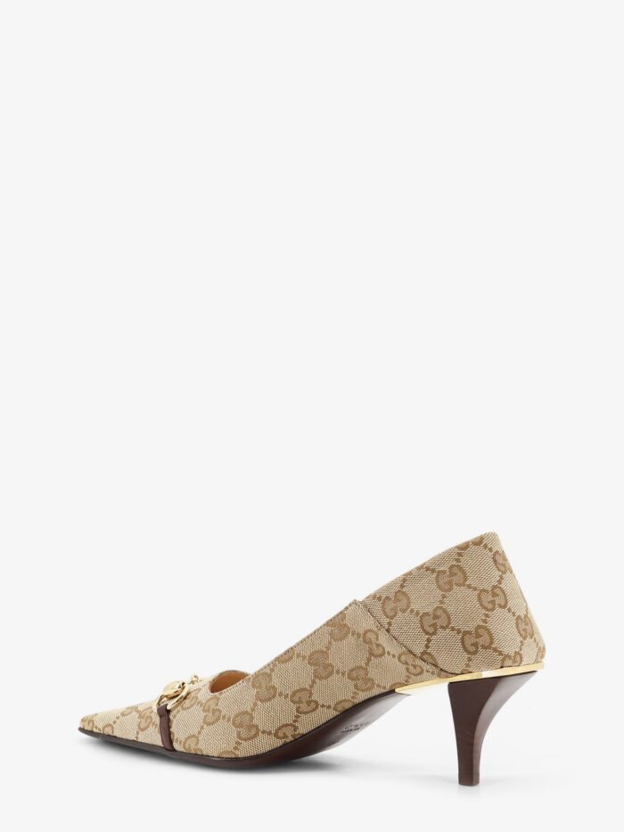 Gucci Vittoria GG Fabric Pumps With Metal Horsebit