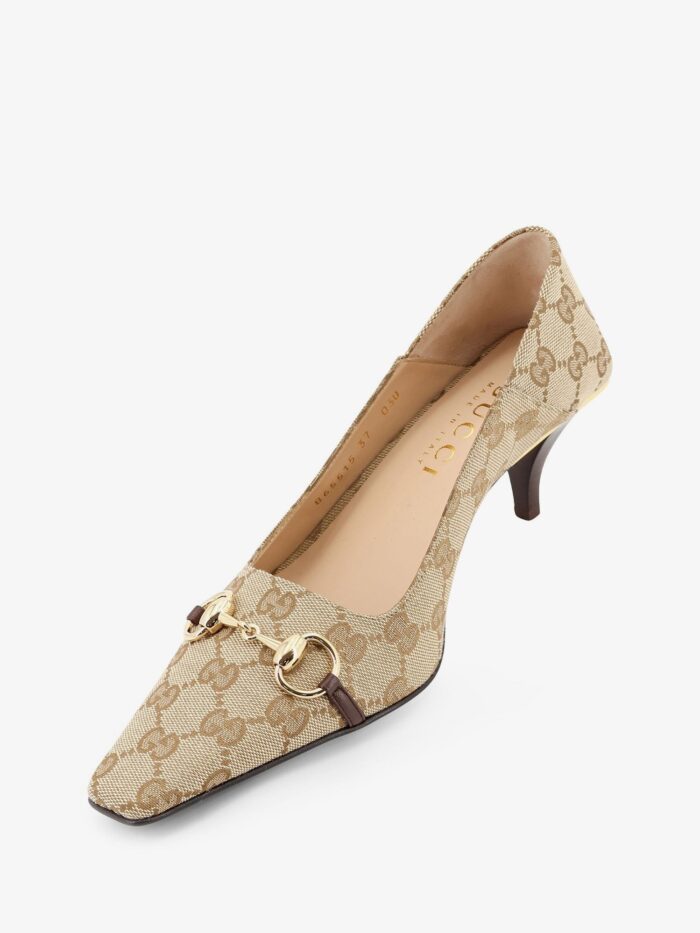 Gucci Vittoria GG Fabric Pumps With Metal Horsebit