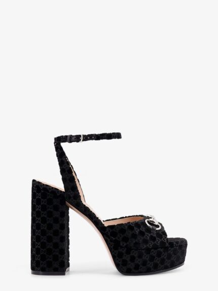 Gucci Wedge Suede Sandals