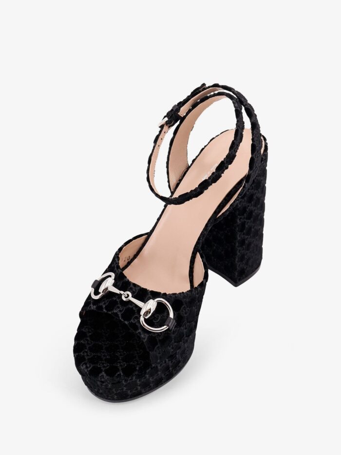 Gucci Wedge Suede Sandals