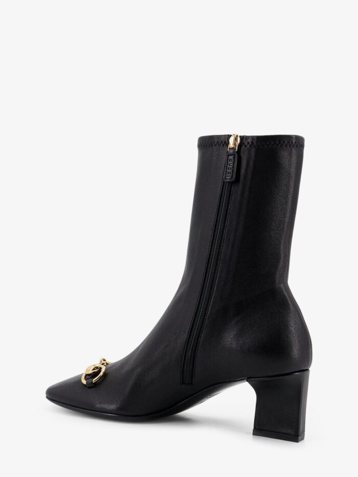 Gucci Women's Signora Leather Boots With Horsebit On The Front