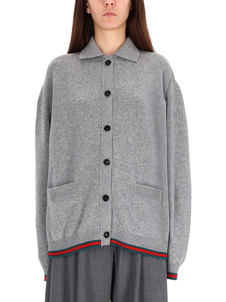 Gucci WOOL AND CASHMERE CARDIGAN