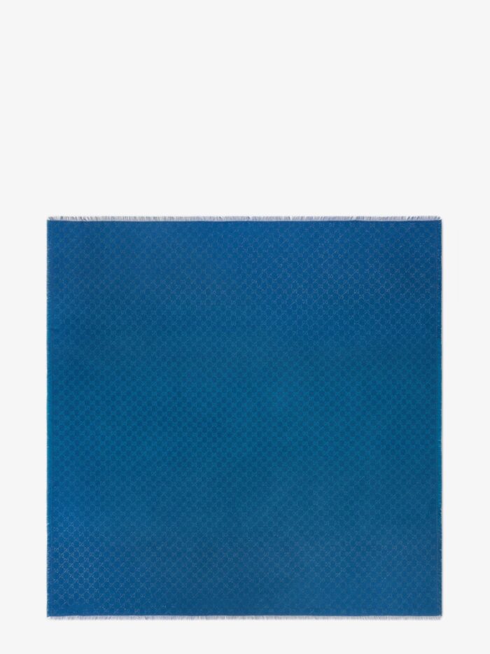 Gucci Wool Blend Shawl With GG Lamé Motif